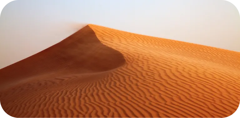 red sand dunes